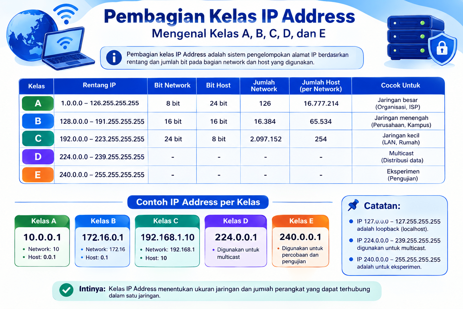 Pembagian Kelas IP Address