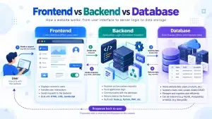 Perbedaan Frontend, Backend, dan Database dalam Pengembangan Website